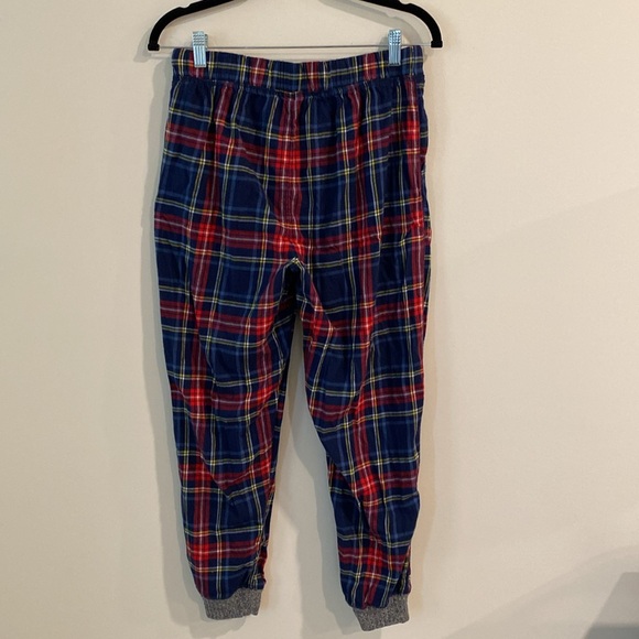 Aerie red blue flannel plaid pajama pants Small Short Velvet Tie - Picture 5 of 11